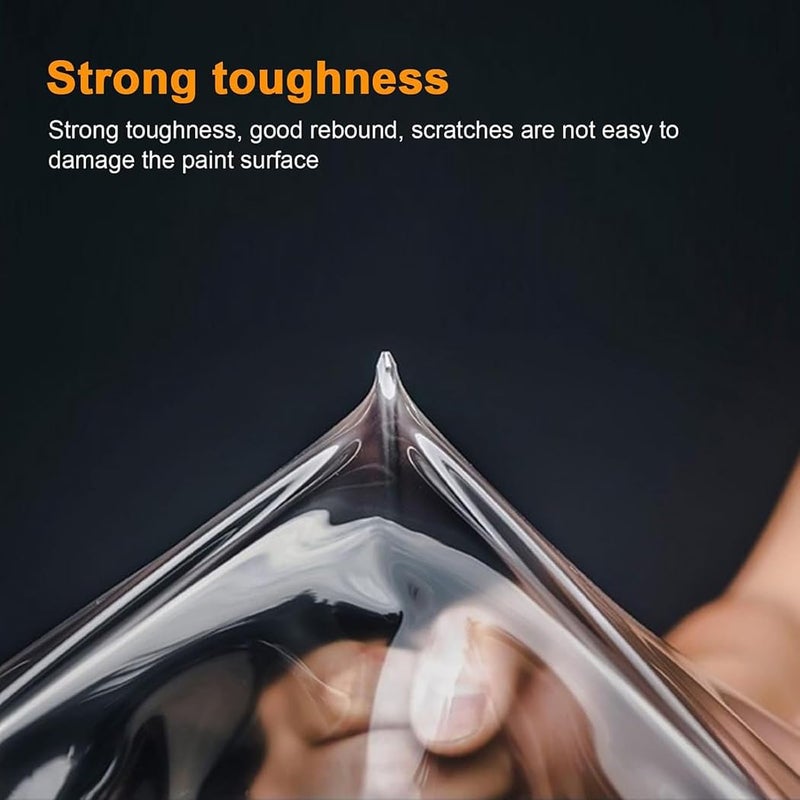 SUMAGITIN 7.5mil TPU Clear Car Paint Protection Film Self Healing Adhesive Automotive Film Anti-Scratch Glossy Body Wrap Vinyl for DIY Vehicle Moto Interior Exterior,60inch x 12inch - Image 2
